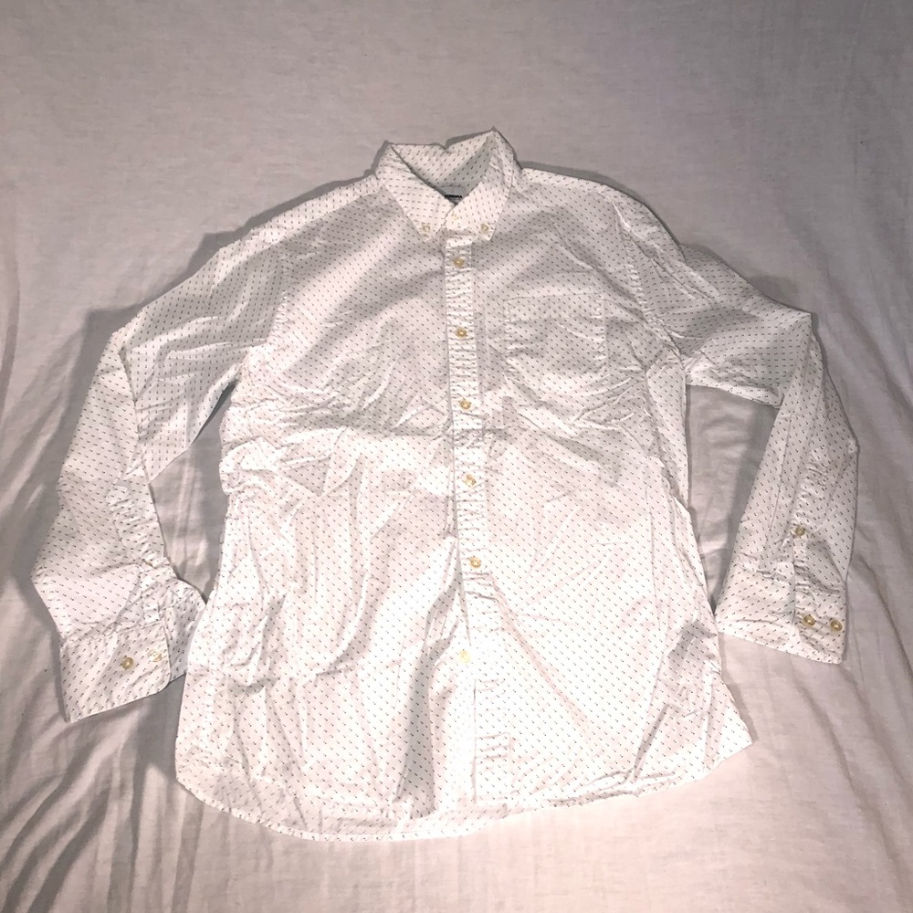 Men’s Sonoma Polka Dot LS Casual Button Up Shirt L